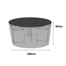 Load image into Gallery viewer, Bosmere Ultimate Circular Dining Set Cover Charcoal 4-6 Seat 
