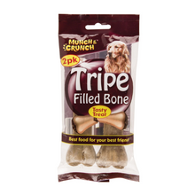 Load image into Gallery viewer, Munch &amp; Crunch Tripe Filled Bone For Dogs
