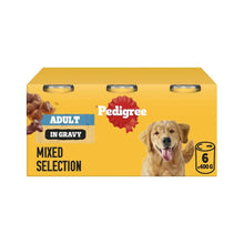 Load image into Gallery viewer, Pedigree Adult Dog Wet Food with Mixed Meat in Gravy 6x400g
