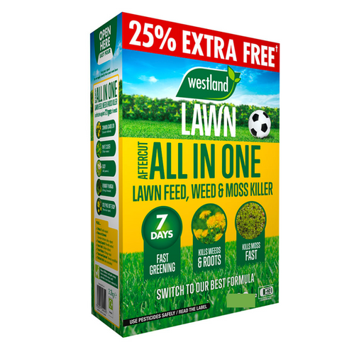 Westland Lawn All-In-One Lawn Feed, Weed & Moss Killer 80m2, 150m2 & 350m2