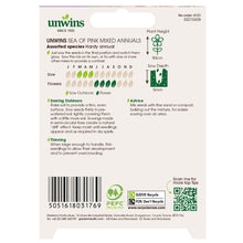 Load image into Gallery viewer, Unwins Sea of Pink Mixed Annuals
