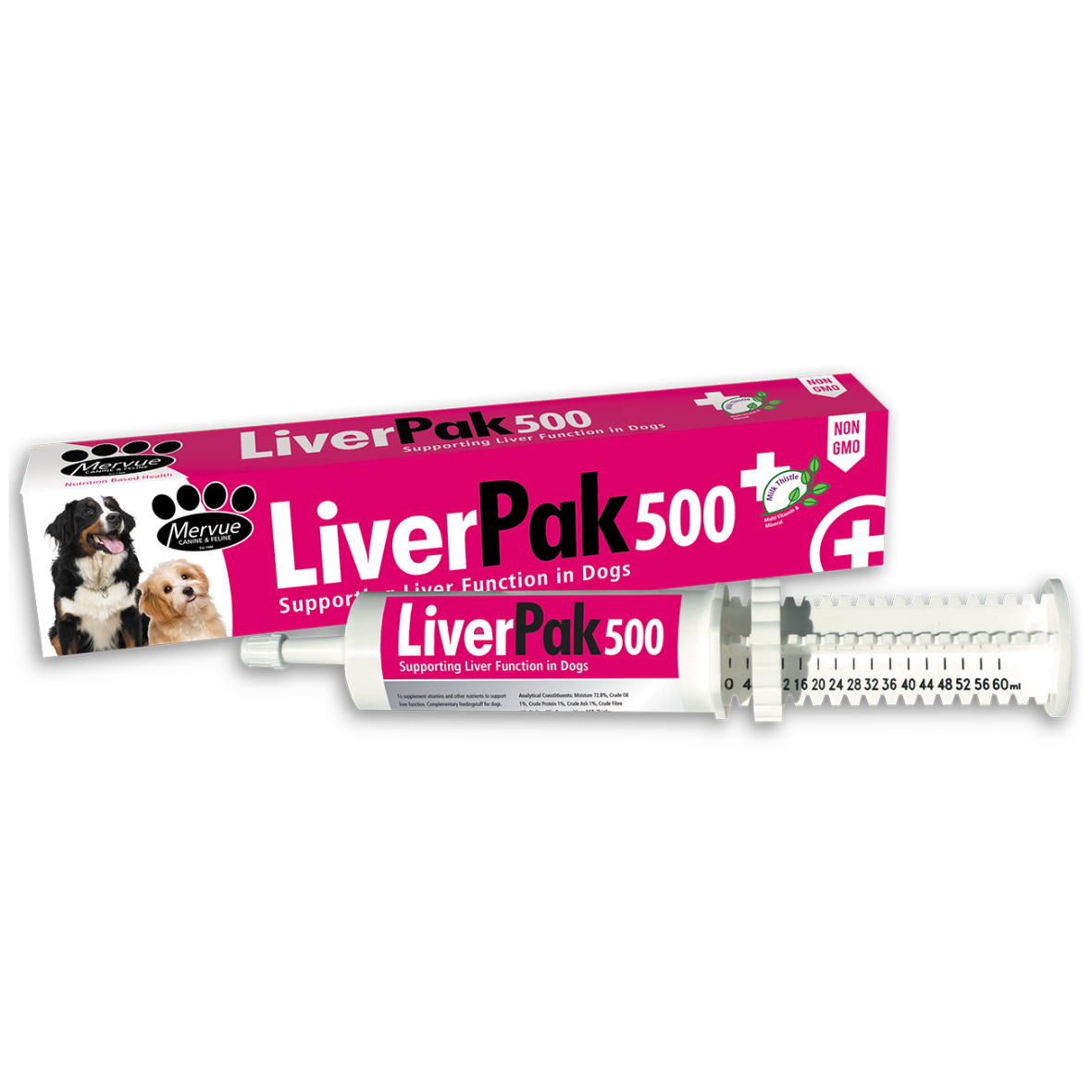 Mervue Liver Pak 500 - 60ml Paste - Supporting Liver Function In Dogs