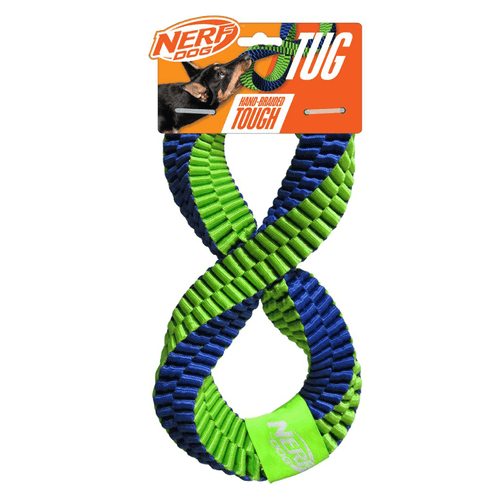 Nerf Dog Nylon Square Braided Twisted Infinity Tug