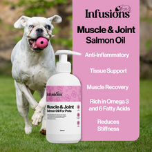 Load image into Gallery viewer, Infusions Muscle &amp; Joint Oil Salmon/Hemp For Cats &amp; Dogs 300ml
