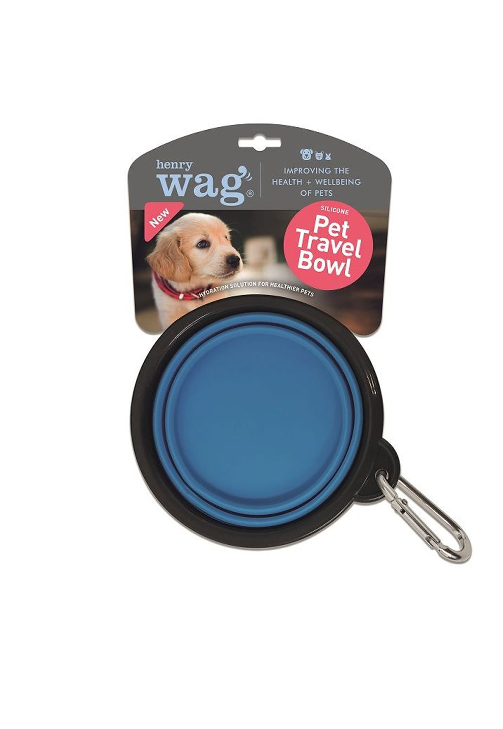 Henry Wag Pet Travel Bowl - Various Sizes 