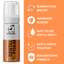 Load image into Gallery viewer, Our Dogs Life Dental Foam Breath Freshener Peppermint 150ml
