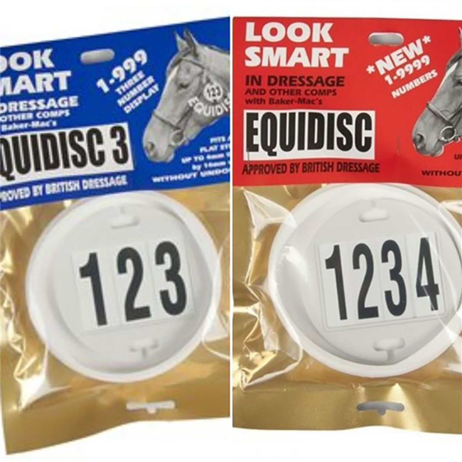 Equidisc For Bridles - 3 Numbers 