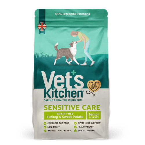 Vet's Kitchen Sensitive Care Grain Free Dog Food - Turkey & Sweet Potato