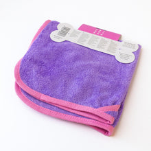 Load image into Gallery viewer, Dot Dot Pet Bamboo Dog Towel Small Purple 50cm x 50cm – Quick-Drying Towel with Hood &amp; Drying Pockets for Small Breeds
