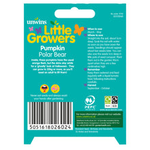 Load image into Gallery viewer, Little Growers Pumpkin Polar Bear

