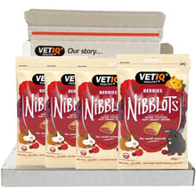 Load image into Gallery viewer, VETIQ Nibblots For Small Animals Berries 30G, Multipack
