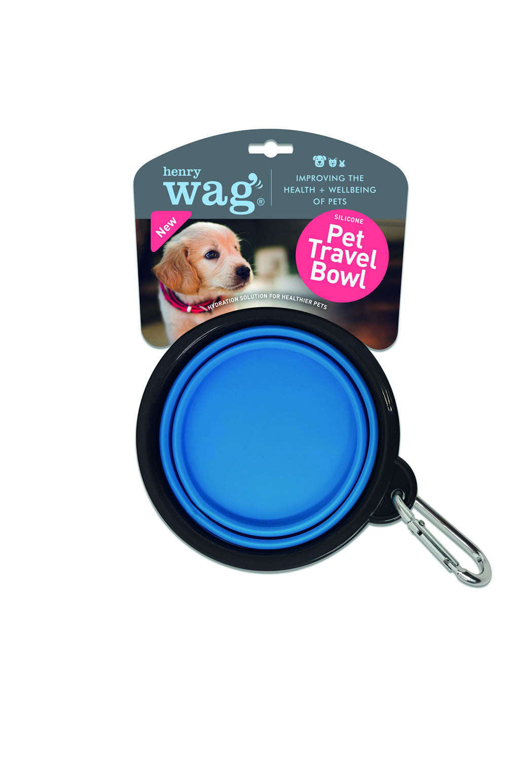 Henry Wag Pet Travel Bowl - Various Sizes 