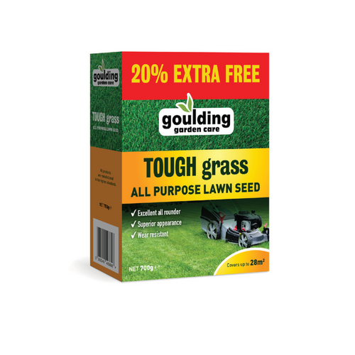 Goulding Tough Grass Lawn Seed 20% Extra Free 700g