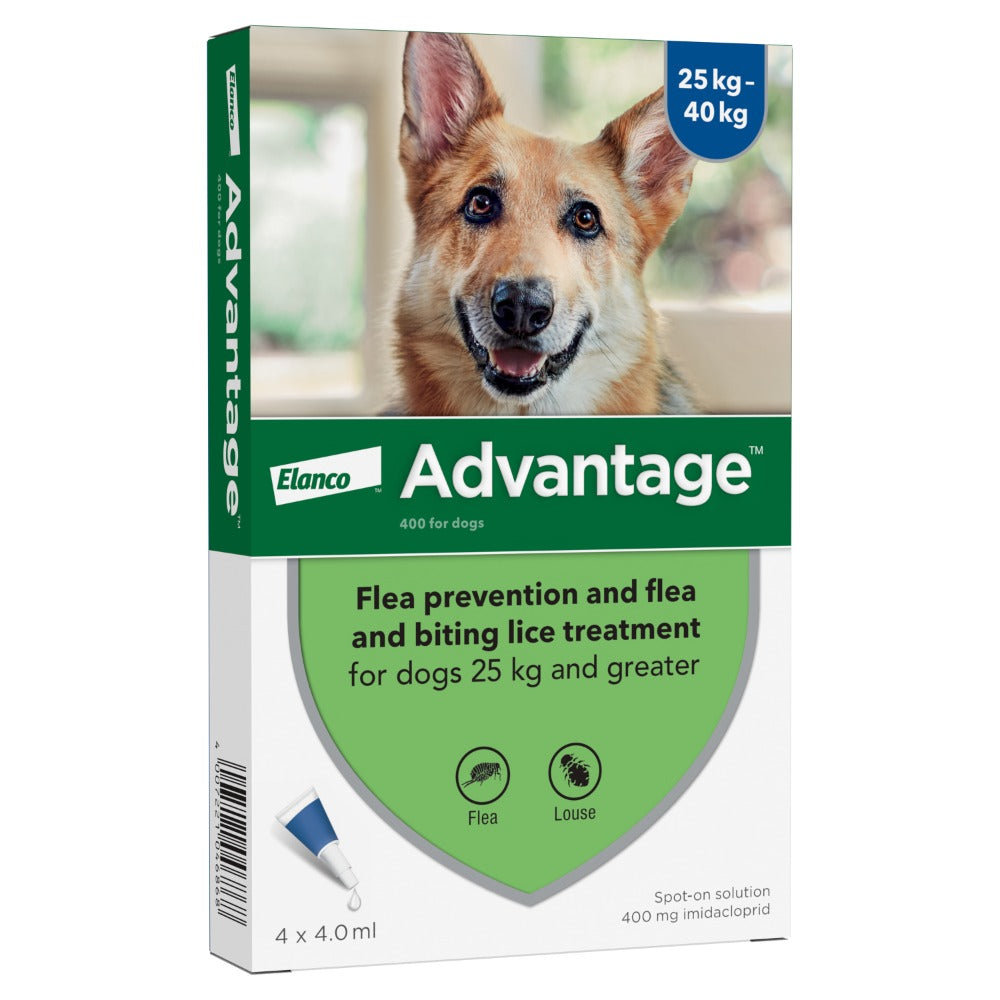 Advantage Spot On Flea Treatment For Cats, Dogs & Rabbits - 4 Pipette Packs