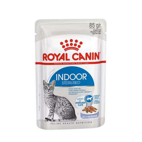 Royal Canin Indoor Sterilised in Jelly Cat Food 12 x 85g