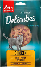 Load image into Gallery viewer, Pets Unlimited Delicubes Treats For Cats - Various Flavours 
