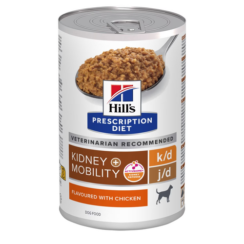 Hill's Prescription Diet Canine k/d + Mobility Kidney & Joint Care With Chicken Can 12 x 370g