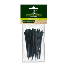 Load image into Gallery viewer, Growers Choice Cable Ties Black 3mm x 15cm 100pk
