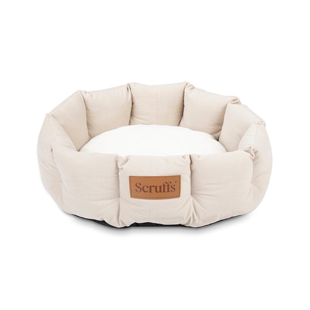 Scruffs Helsinki Small Dog/Cat Bed in Grey, Beige or Green 45cm