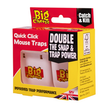 Load image into Gallery viewer, The Big Cheese Quick Click Mouse Trap Twinpack
