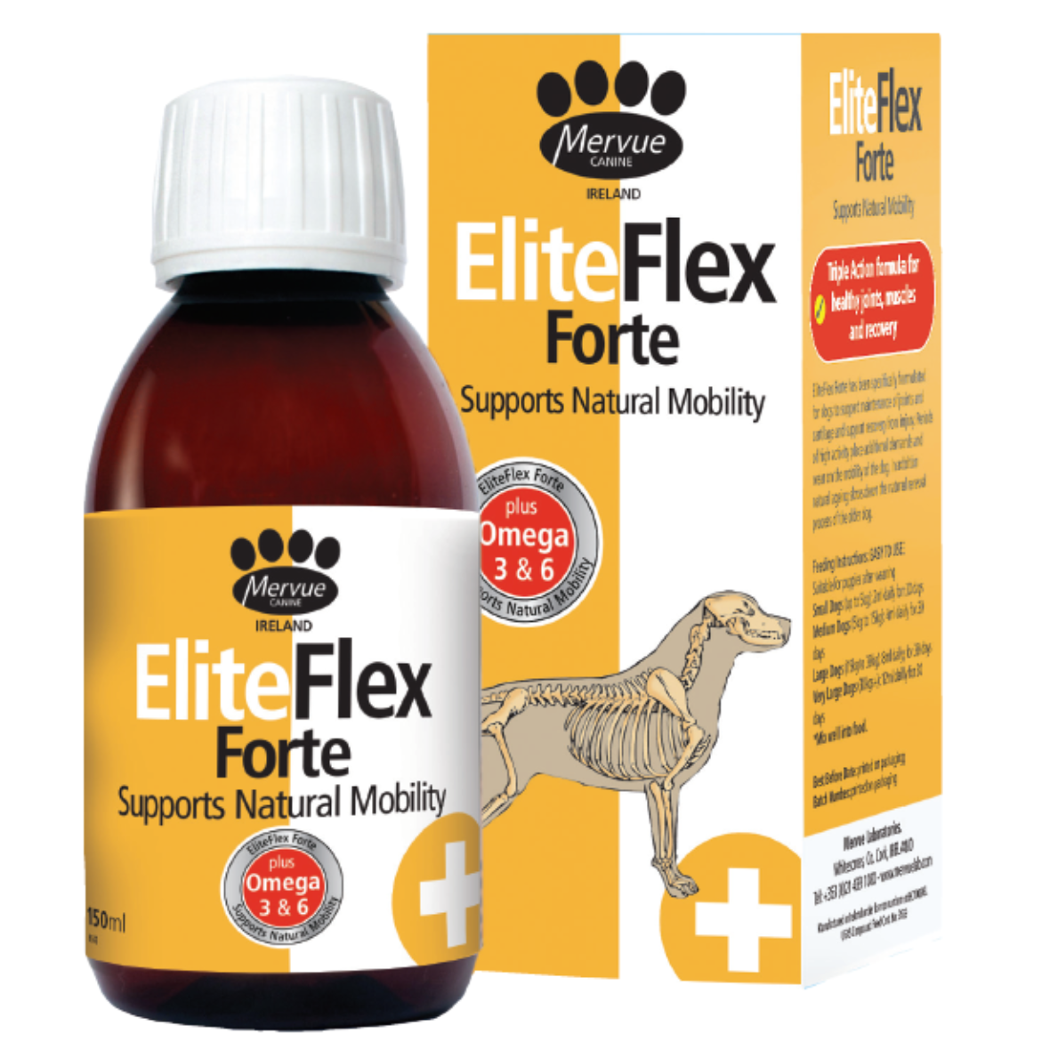 Mervue Elite Flex Forte Natural Mobility Support For Dogs & Puppies