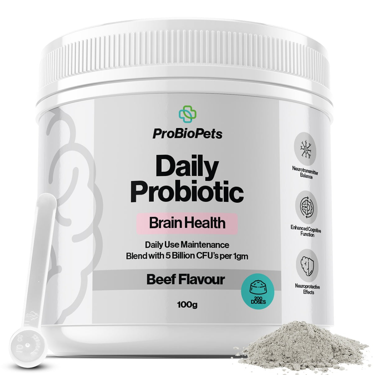 ProBioPets Daily Probiotic Brain Health Senior Powder 100g