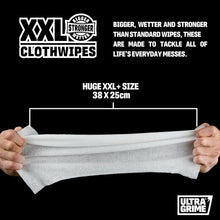Load image into Gallery viewer, UltraGrime Life XXL+ Clothwipes Bundle – DIY, Pet &amp; Sports &amp; Leisure – 3 x 80 Pack
