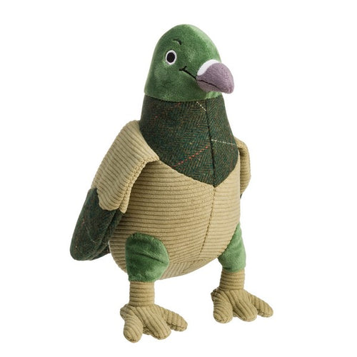 House of Paws Green Tweed Pigeon Dog Toy