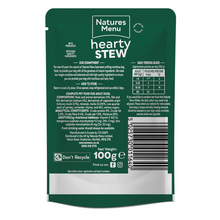 Load image into Gallery viewer, Natures Menu Dog Hearty Stew Pouches Salmon For Adult Dogs 8 x 100g
