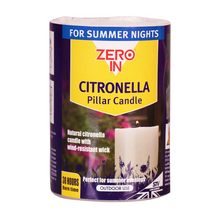 Load image into Gallery viewer, Zero In Citronella Pillar Candle
