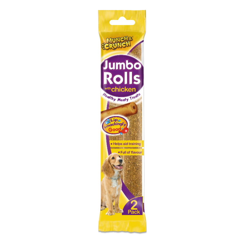 Munch & Crunch Jumbo Rolls For Dogs Various Flavours
