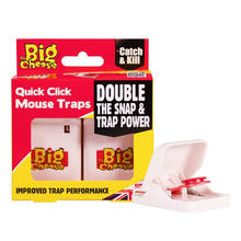 Load image into Gallery viewer, The Big Cheese Quick Click Mouse Trap Twinpack
