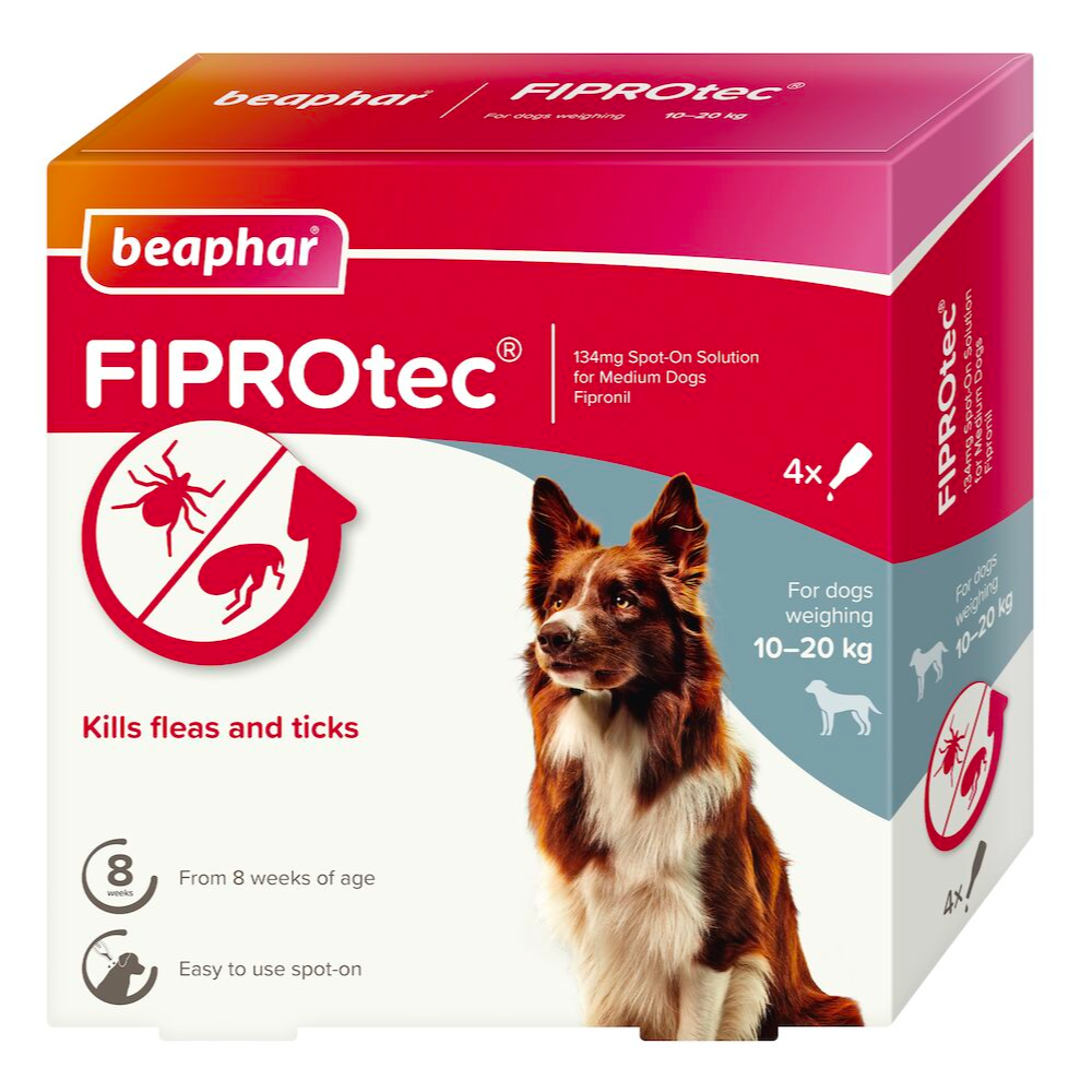 Beaphar FIPROtec® Flea & Tick Spot-on for Dogs