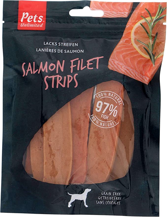 Pets Unlimited Salmon Filet Strips Large