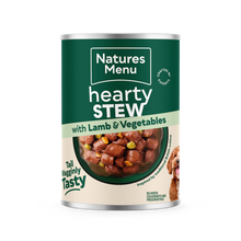 Load image into Gallery viewer, Natures Menu Lamb and Vegetable Hearty Stew Can 415g x 12
