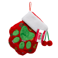 Load image into Gallery viewer, KONG Holiday Stocking Paw Red Large
