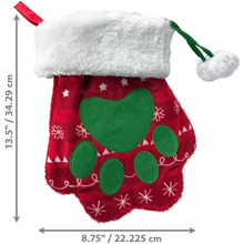 Load image into Gallery viewer, Kong Holiday Stocking Paw - Large
