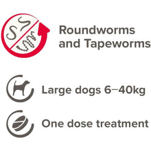 Load image into Gallery viewer, Beaphar One Dose Dog Wormer - 20-40kg 4 Tablets
