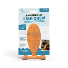 Load image into Gallery viewer, Bamboodles Dog Chew Toy – Small | Salmon Flavour | Long Lasting Natural Chew Stick for Small Dogs and Puppies
