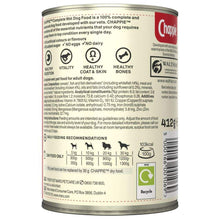 Load image into Gallery viewer, Chappie Original Wet Dog Food Tin 412g – Complete Adult Dog Food with Whitefish &amp; Chicken, Vet-Developed Recipe
