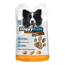 Load image into Gallery viewer, DoggyRade Dog Treats Prebiotic Superfood Chewies Various Flavours 
