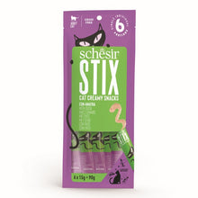 Load image into Gallery viewer, Schesir Stix Adult Cat Snacks 6x15g 12 Pack
