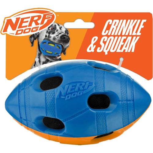 Nerf Dog Bash Squeak and Crunch Football