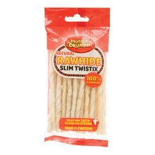 Load image into Gallery viewer, Munch &amp; Crunch Natural Rawhide Slim Twistix
