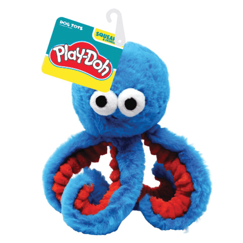 Hasbro Dog Toys Play-Doh Squeak & Crinkle Small Octopus