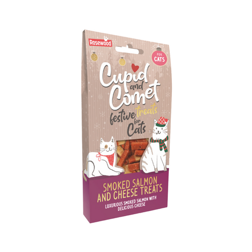 Rosewood Cupid & Comet Smoked Salmon & Cheese Cat Treats 70g