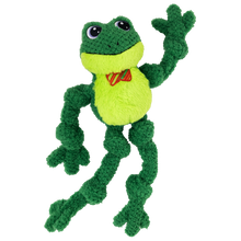 Load image into Gallery viewer, KONG Holiday Knots Bow Tie Frog Large/XL
