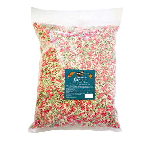 Extra Select Premium Value Ultralite Variety Pond Sticks 15ltr