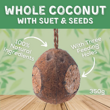 Load image into Gallery viewer, Copdock Mill Whole Coconut With 3 Holes Original 350g
