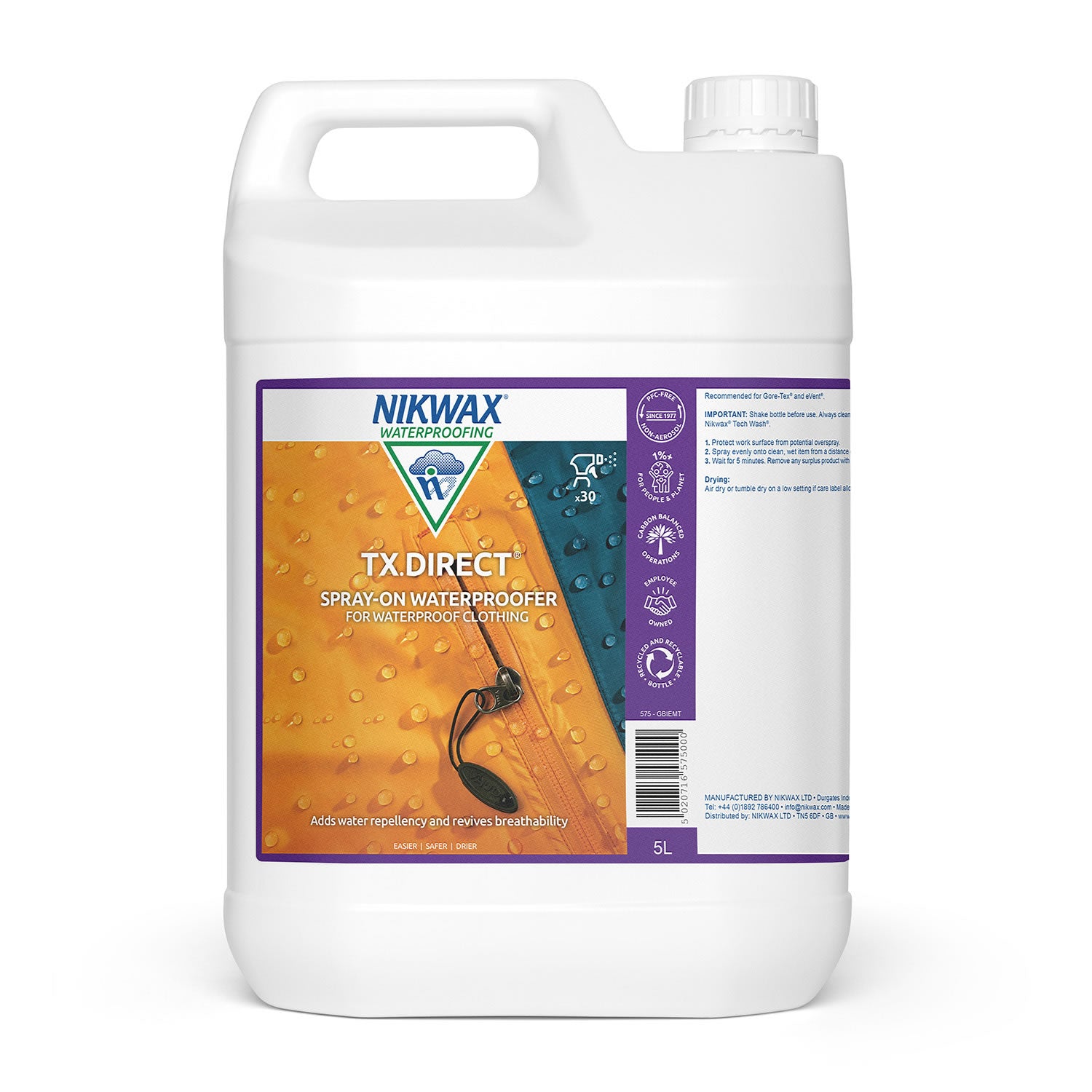 Nikwax TX Direct Spray-On 5L